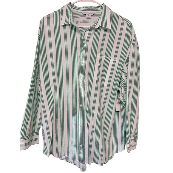 Old Navy Oversized Button-Down Boyfriend Shirt Size M - Picture 1 of 7